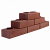 Изображение Коричневый кирпич LEGO "Гладкий" одинарный 